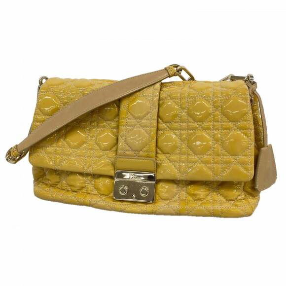 CHRISTIAN DIOR Yellow Shoulder Bag